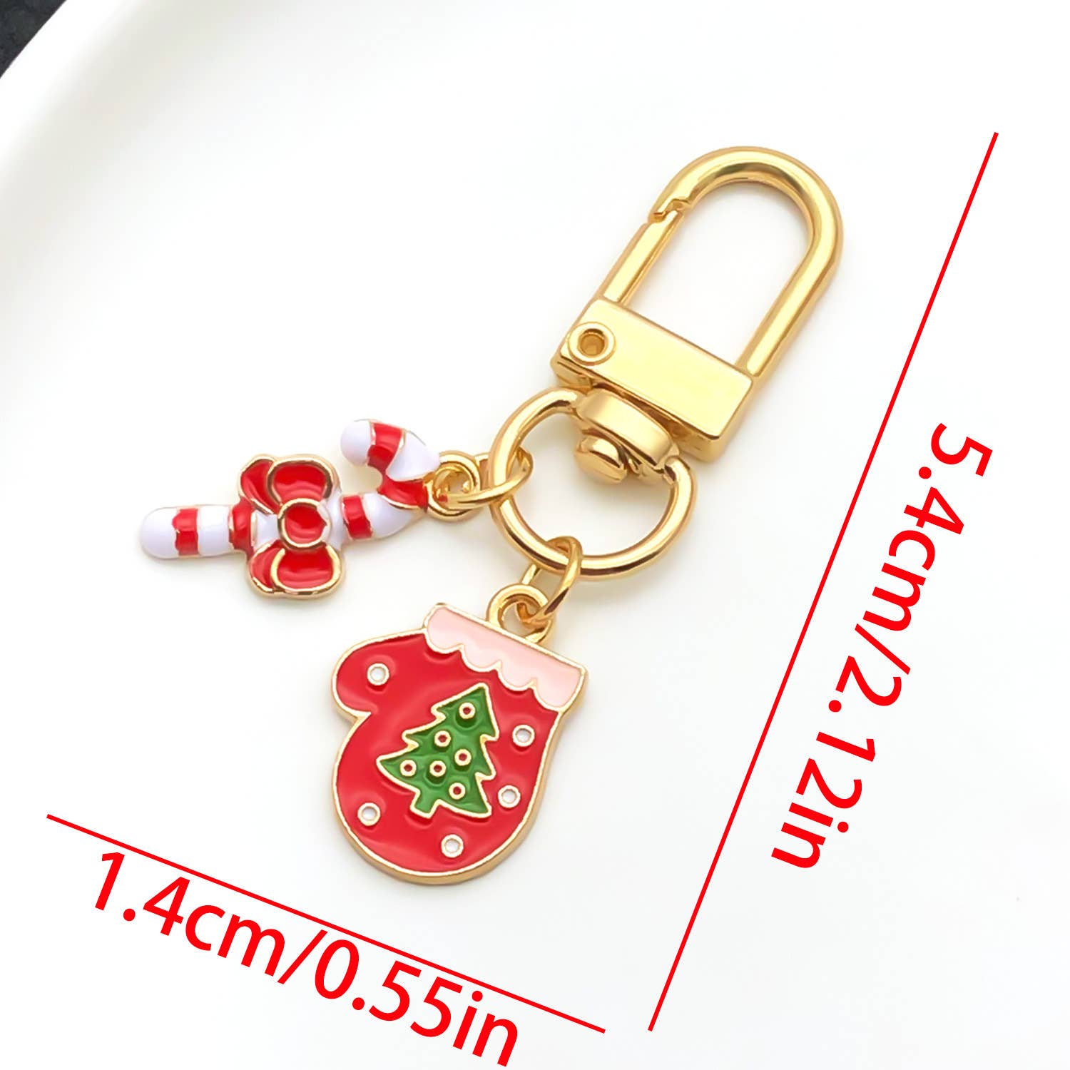 MKS America - Wholesale Keychain - Women's - Merry Christmas cute Christmas tree Santa Claus keychain5