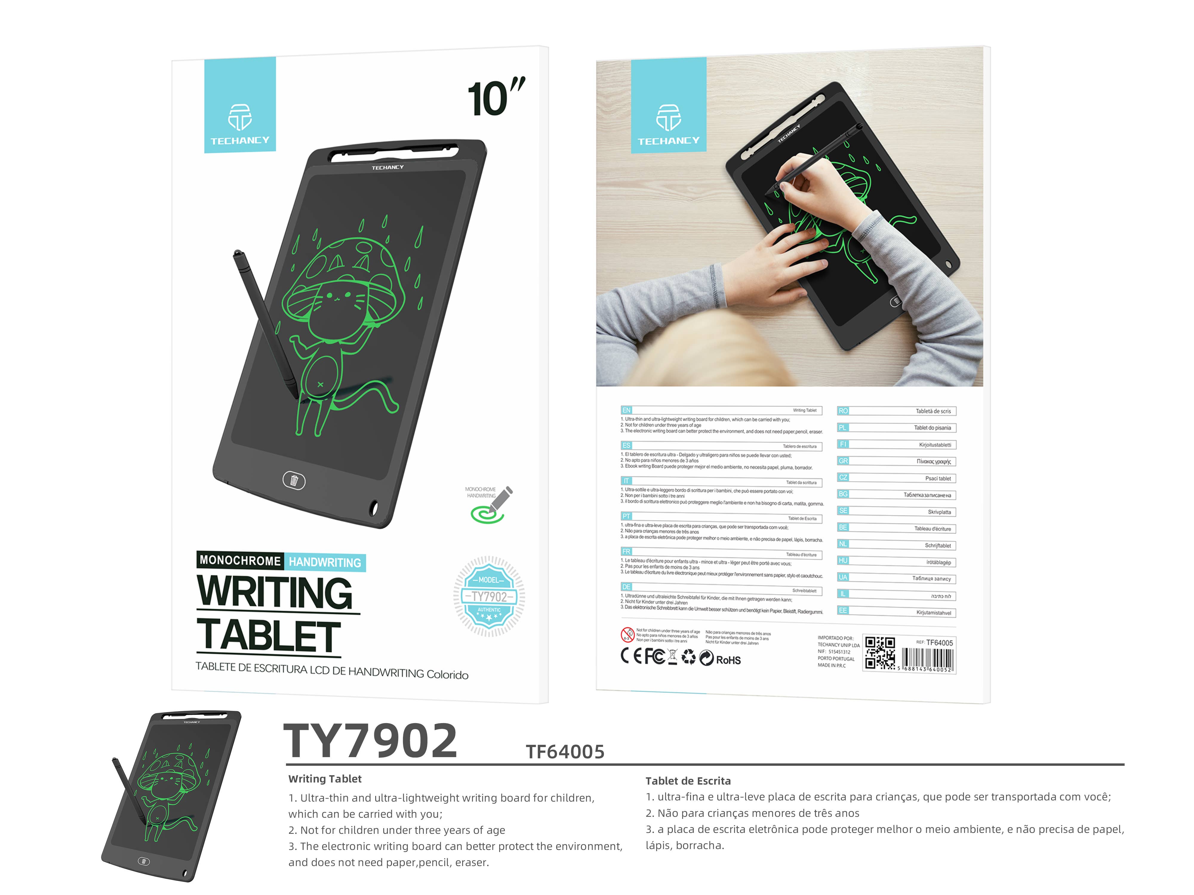 TECHANCY - Wholesale Drawing Board - Kids & Baby - TECHANCY LCD Writing Tablet, cimetech 10 inch Erasable Reusa2