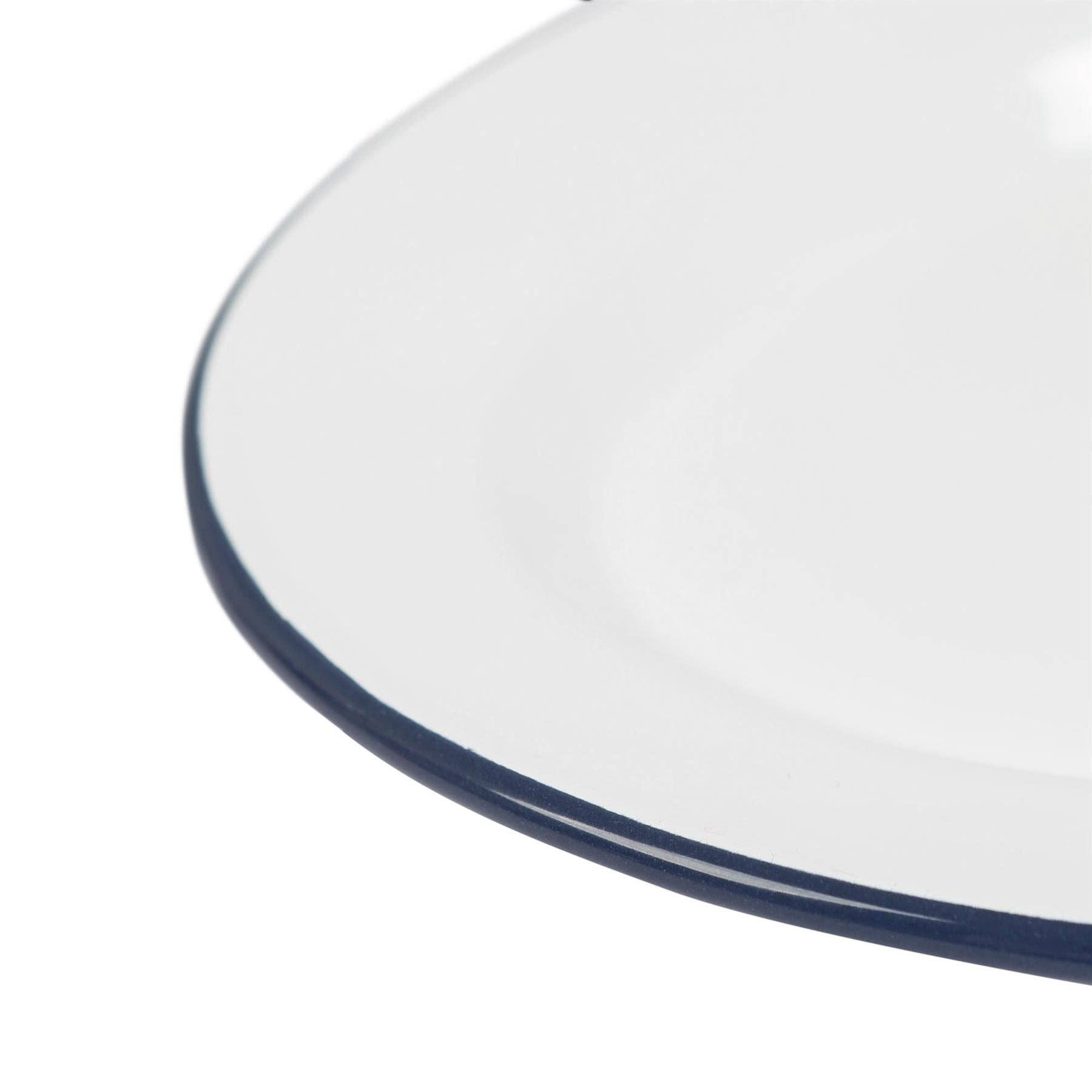 Rinkit Ltd – wholesale Platter – White Enamel Serving Platter - 30cm x 22cm11