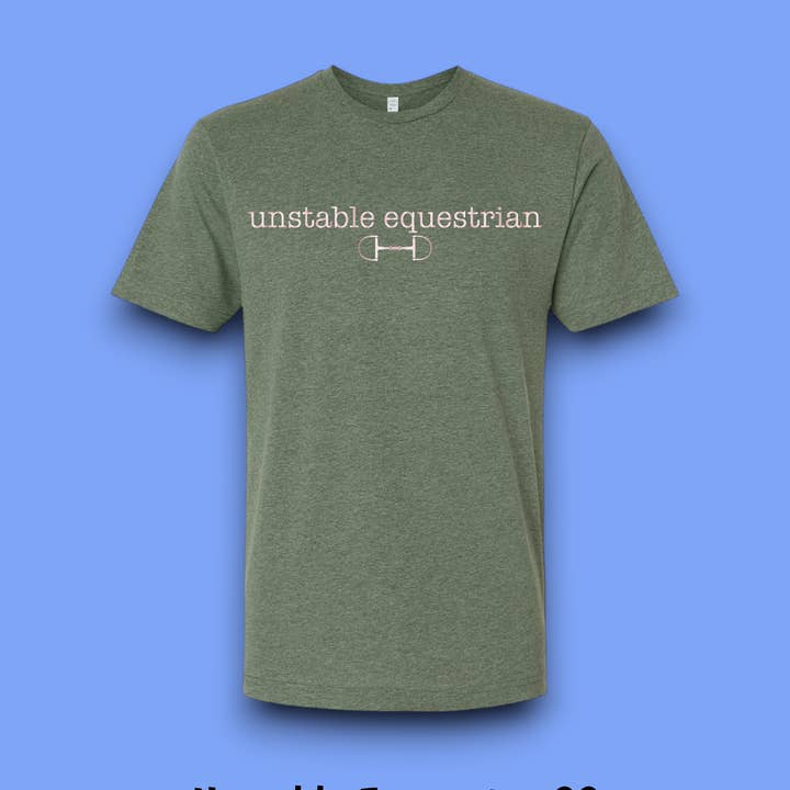 T-shirt Unstable Equestrian manches courtes pour la vente par Equine & Design, LLC