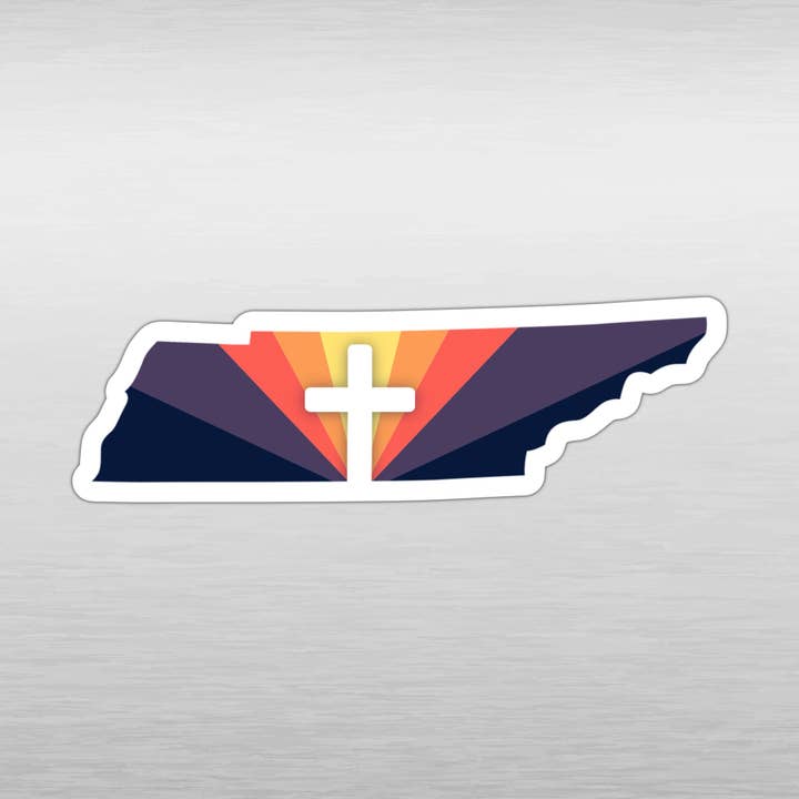 Tennessee Cross State Magnet for wholesale by The State Stickers