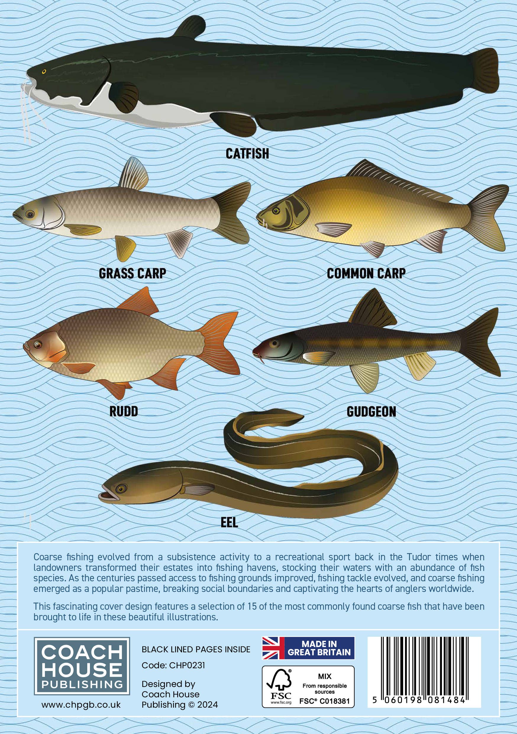 Coach House Partners – wholesale Notebook – Coarse Fish Notebook (A5 120 Lined Pages)1