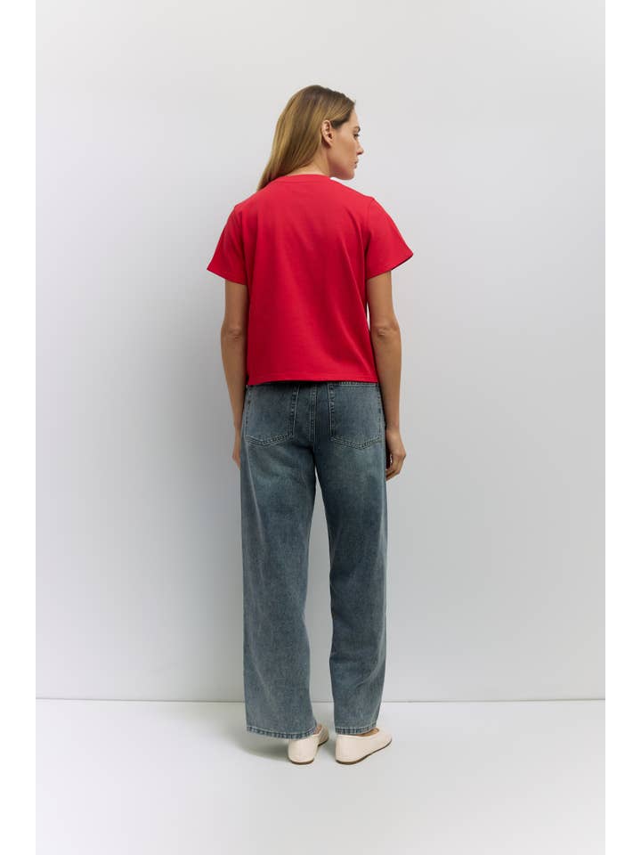 MOD REF – T-shirt – Mulher por atacado – The Lanie Top | Camiseta de Algodão Pesado Feminina9