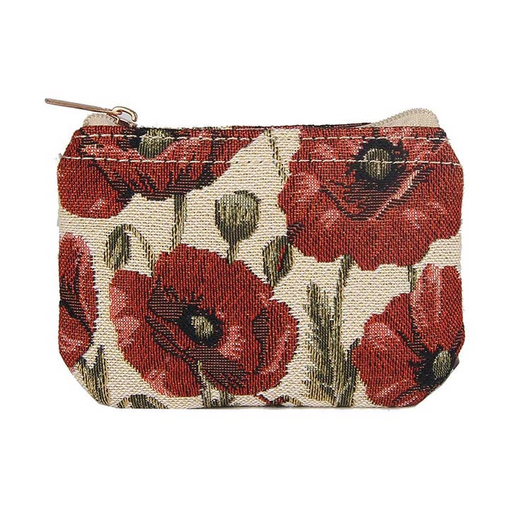 Poppy - Porte-monnaie zippé pour la vente par Signare Tapestry
