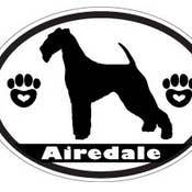 Airedale hund dekal för wholesale av nalu blue