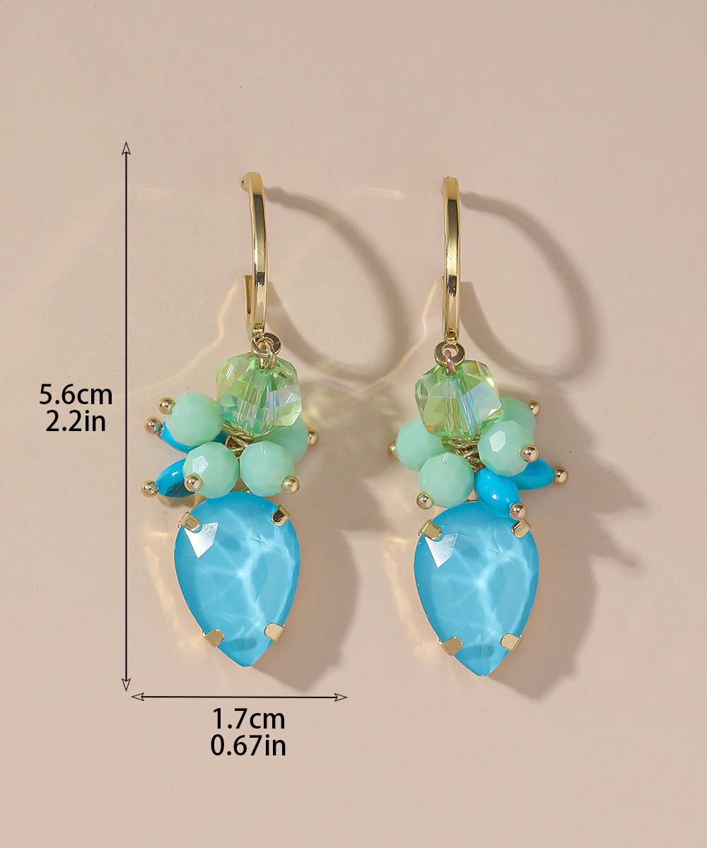 Blossom bijoux - Vendita all'ingrosso Orecchini pendenti - Orecchini a perno fantasia in metallo dorato 25PEBOL0106