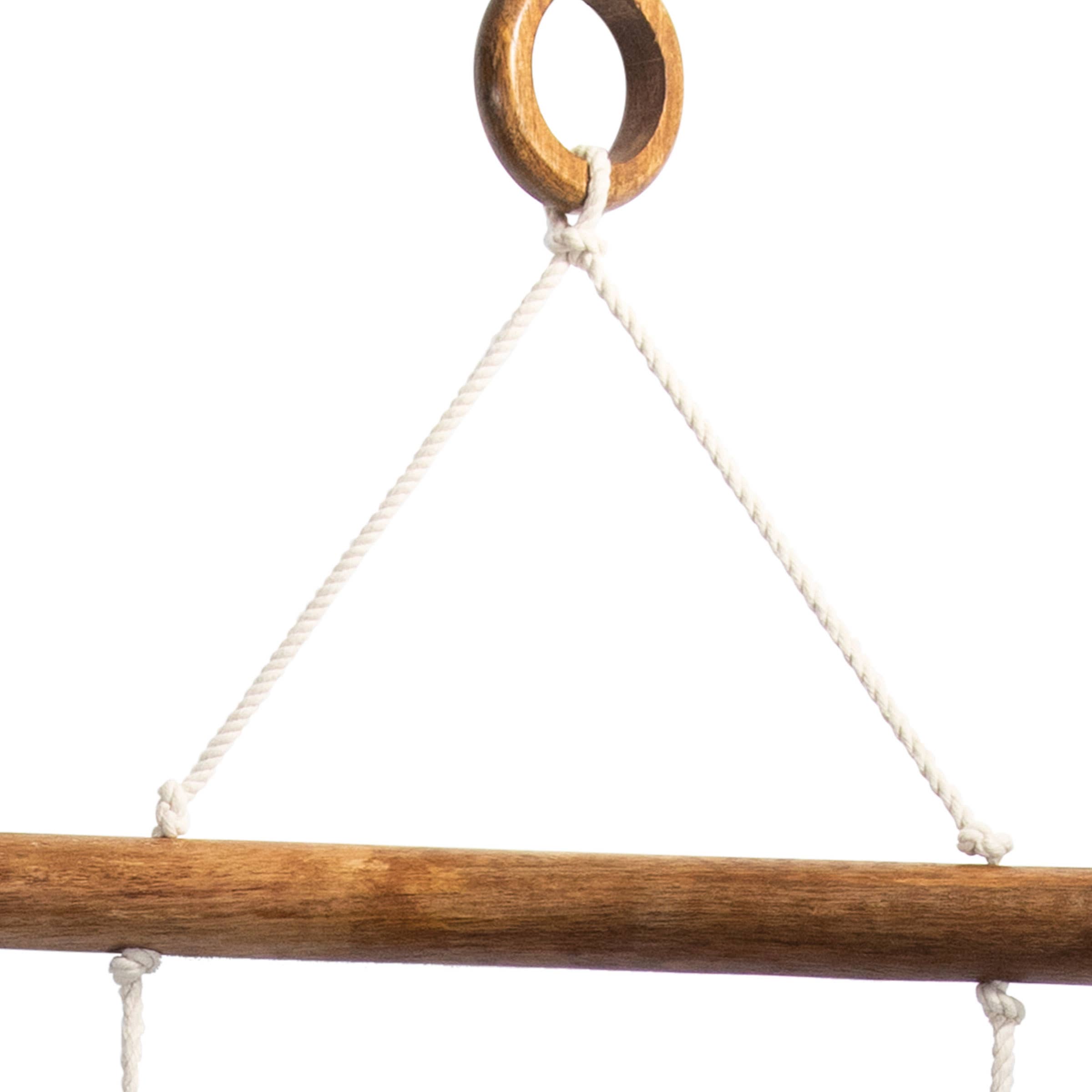 Foreside Home & Garden - Wholesale Wall Mounted Shelf - SALE - Macrame Hanging Blanket Ladder3