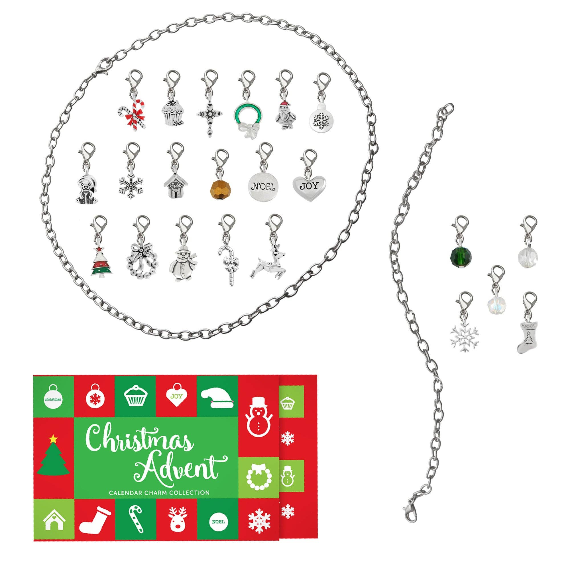 Luxe on Main LLC - Wholesale Advent Calendar - Christmas Advent Jewelry Calendar- Bracelet,Necklace,Charms2