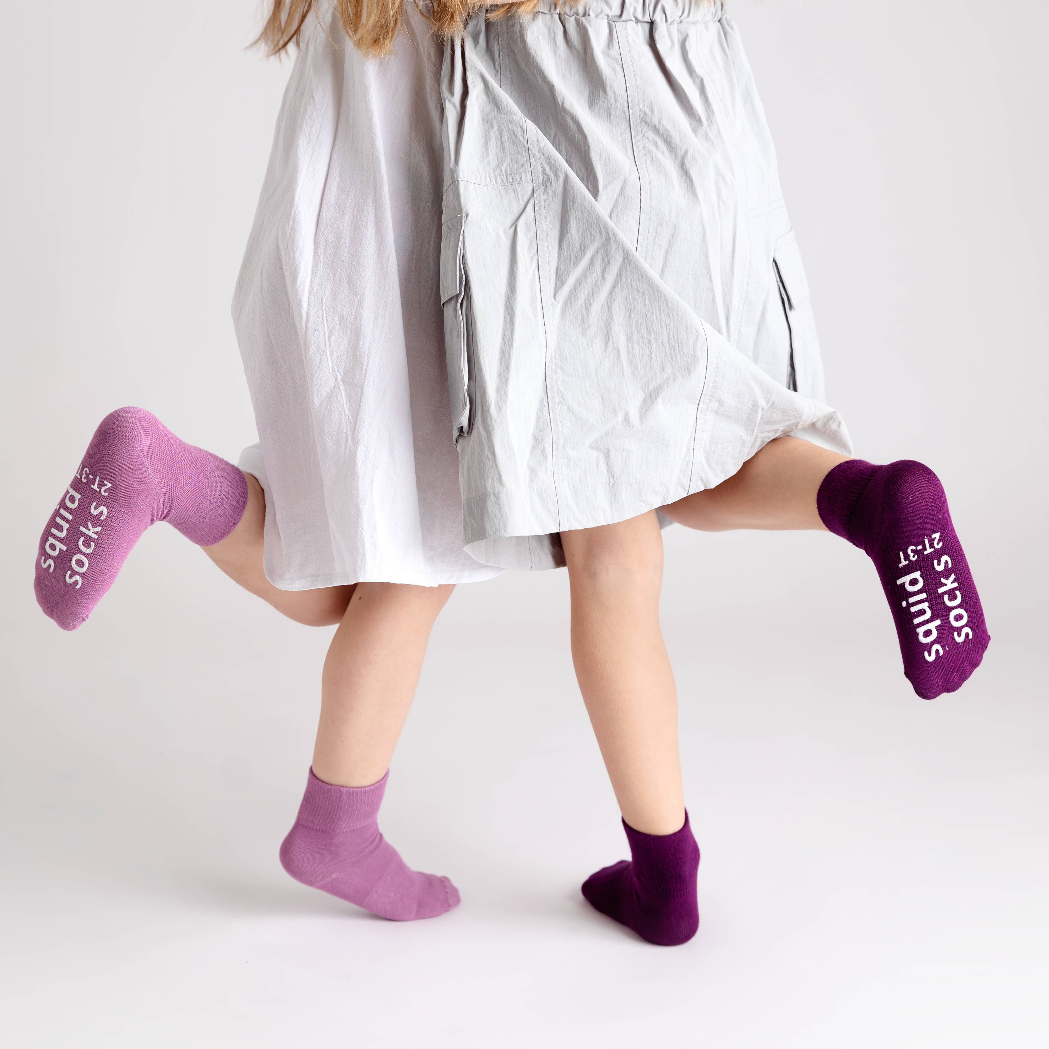 squid socks - Venta al por mayor Calcetines - Bebés - Orchid - Calcetines antideslizantes para bebé en colores lila, lavanda y ciruela2