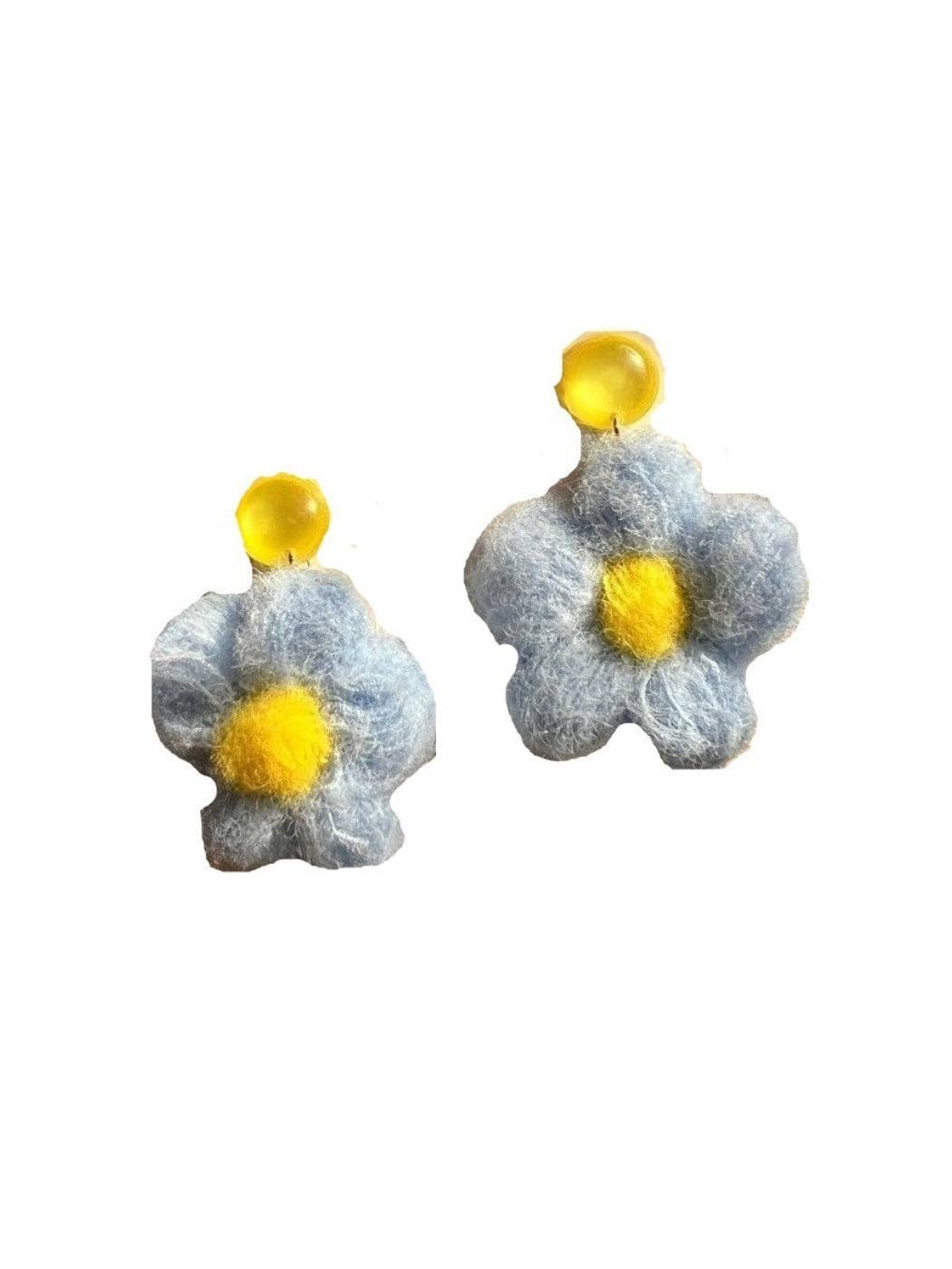 Funkyrel® Atzbranding Limited – wholesale Dangle earrings – Earwish - Color-Block Crochet Flower Earrings0