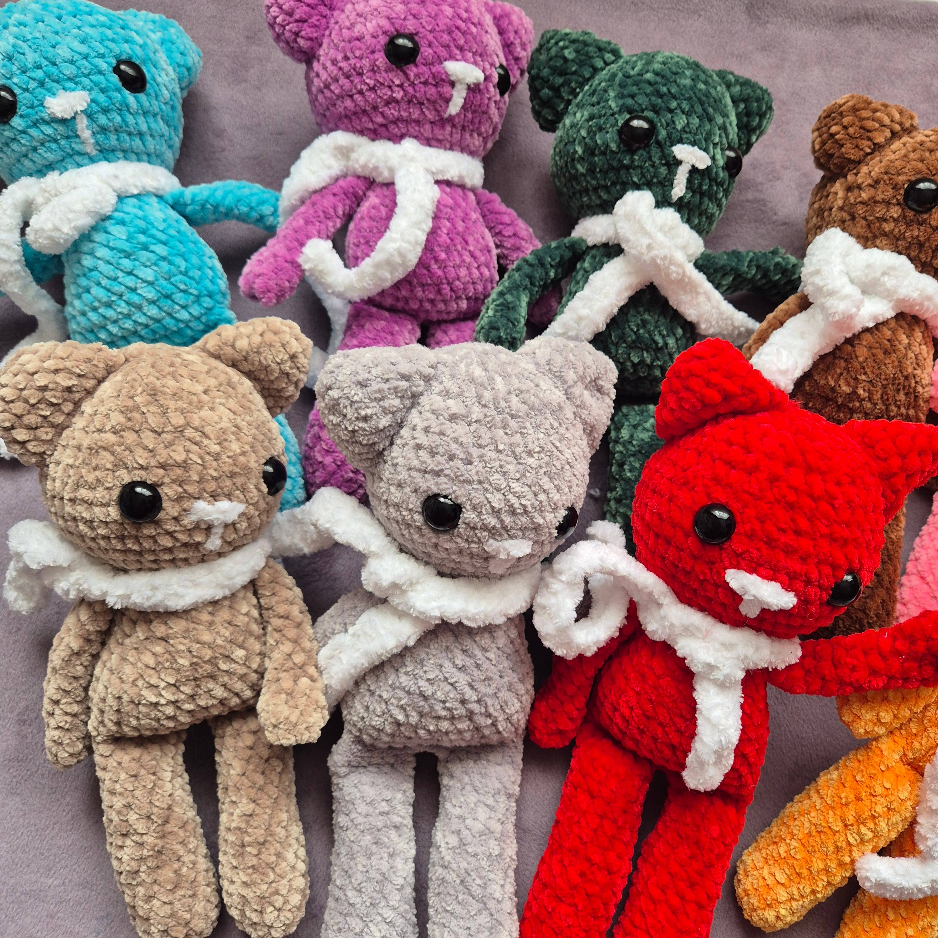 despinacrafting - Vente Peluche – enfant et bébé - Chat en peluche au crochet, jouet en peluche5