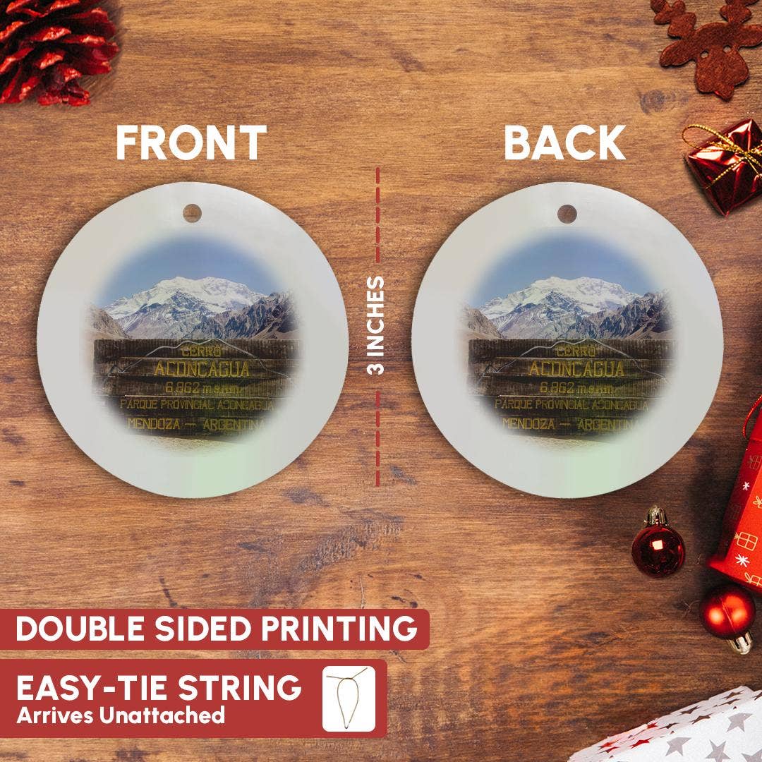 3dRose - Wholesale Ornament - 3dRose, Argentina, Parque Provincial Aconcagua, Mountain - SA01 JRI0122 - Jutta Riegel, Ornament2