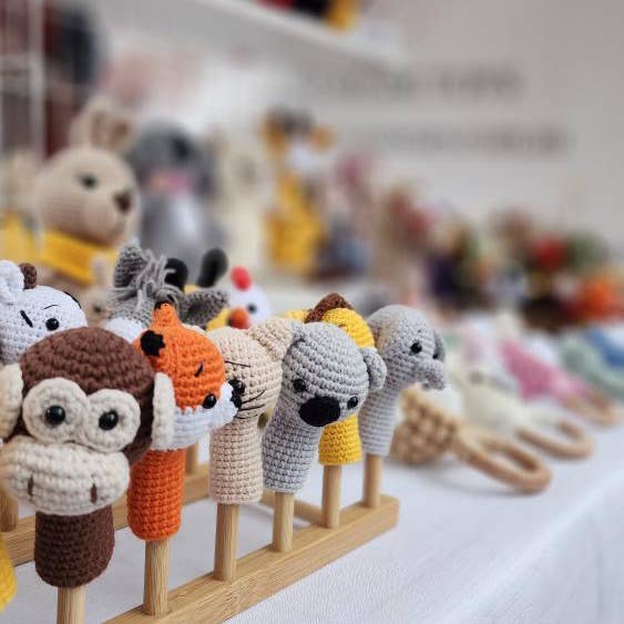littlecottonears - Wholesale Finger puppet – Child & baby - Handmade Crochet Finger Puppets 1