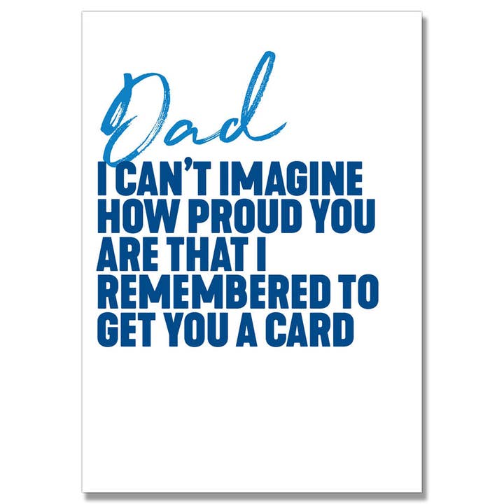 Dad I Remembered Get You Card for wholesale by Filthy Sentiments