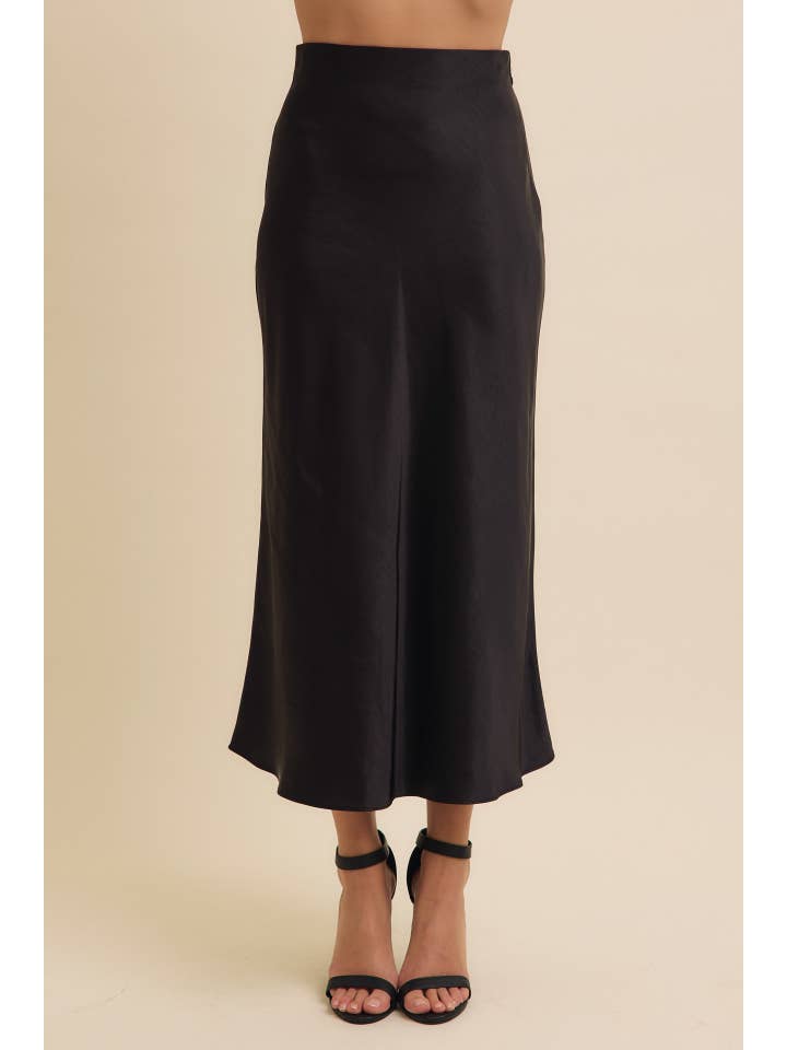 in february - Wholesale Skirt - Women's - HIGH QUALITY THICK SILKY SATIN BIAS CUT MAXI SKIRT