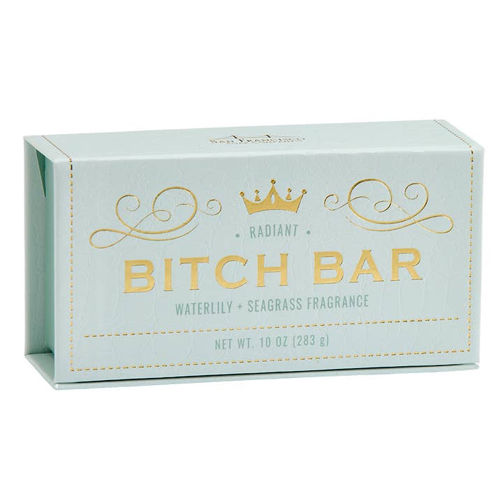 BITCH BAR RADIANT WATERLILLY + SEAGRASS for wholesale by San Francisco Soap / Man Bar Soap