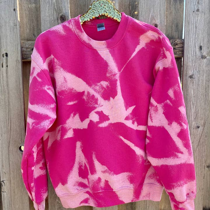 Sudadera Blanqueada Espiral Heliconia para venta al por mayor de The Southern Gypsy Rose