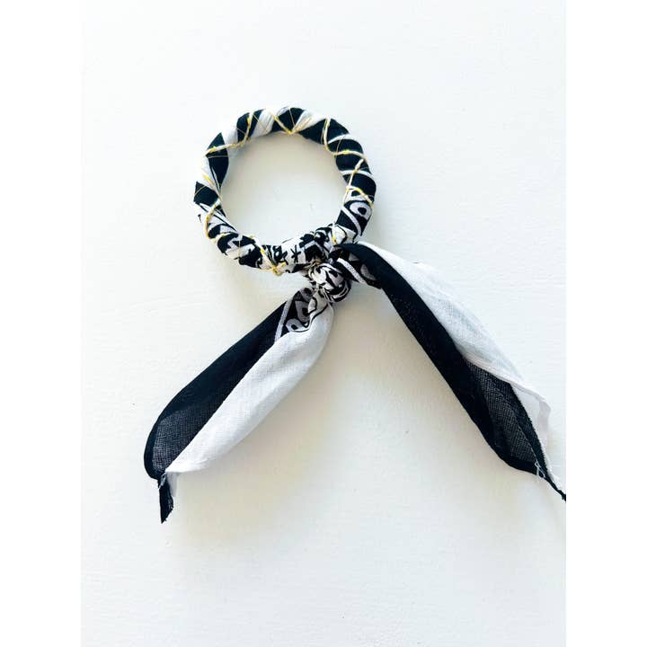 Bandana armband zwart voor wholesale door Feestbeest-kids