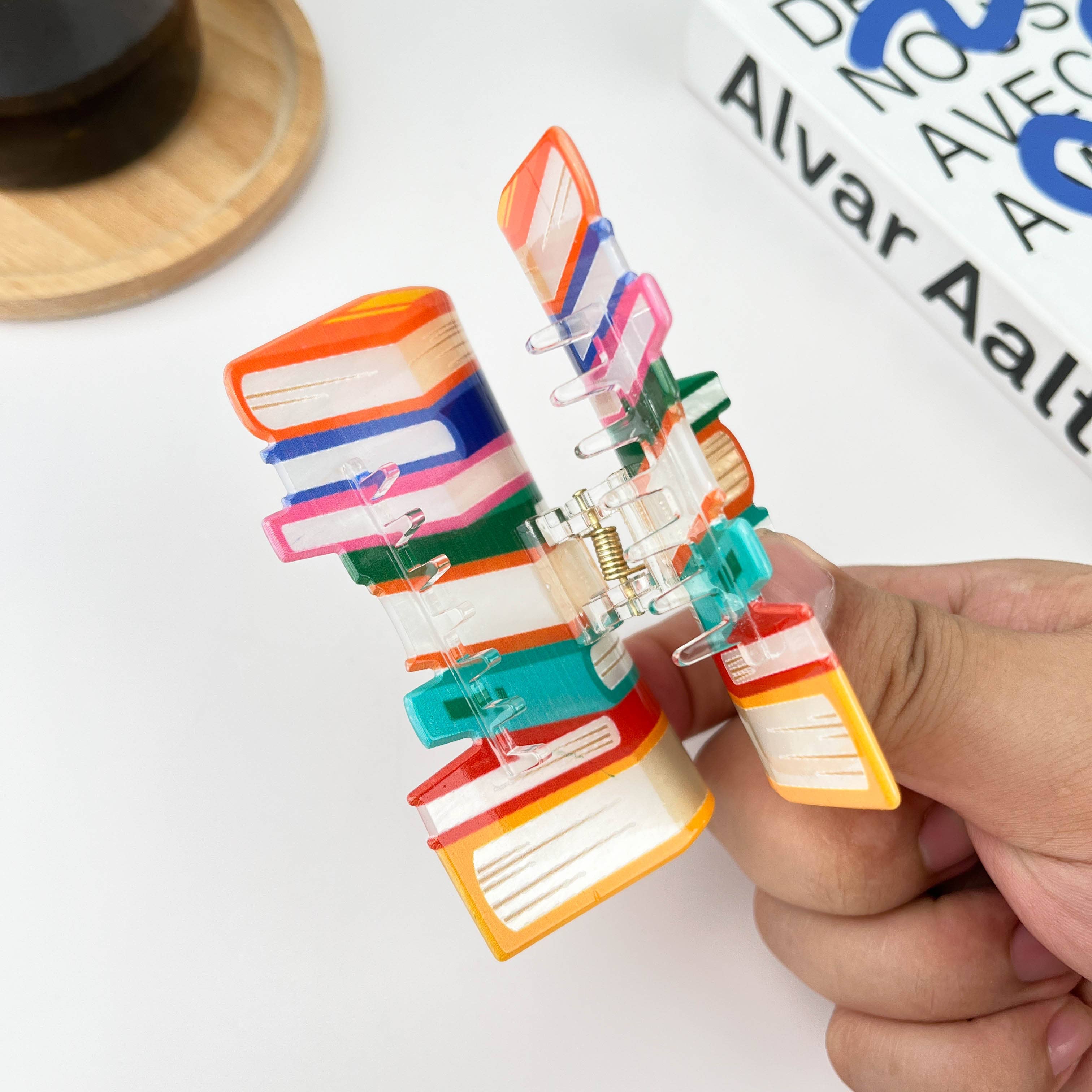 TheDivaSoap - Vente Pince à cheveux – femme - Barrette livre de 9,5 cm à 10,5 cm3