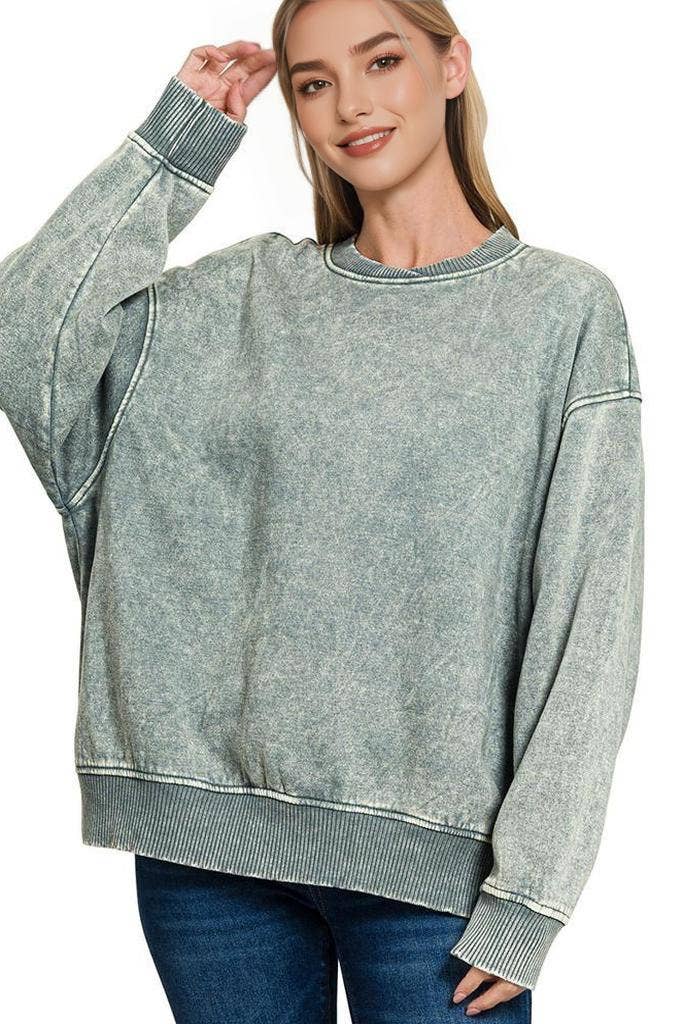 42POPS – Sweatshirt - Mulher por atacado – ',.._ Sweatshirt de Lã Polar Snow Wash105