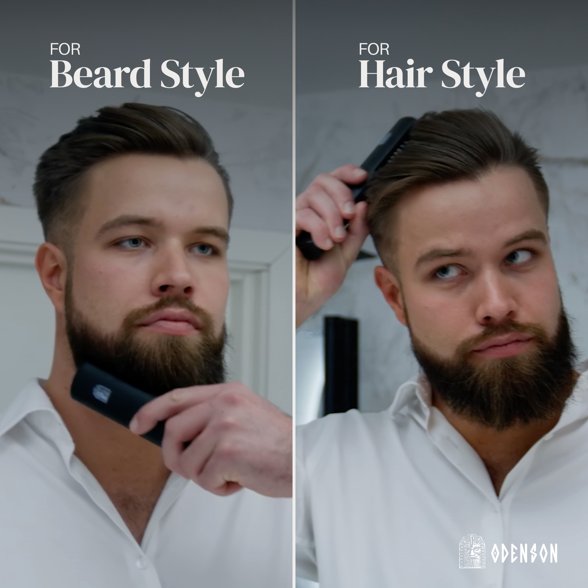 Odenson - Wholesale Baardstylingproduct - Odenson Beard Forger - Draadloze baardborstel en stijltang11