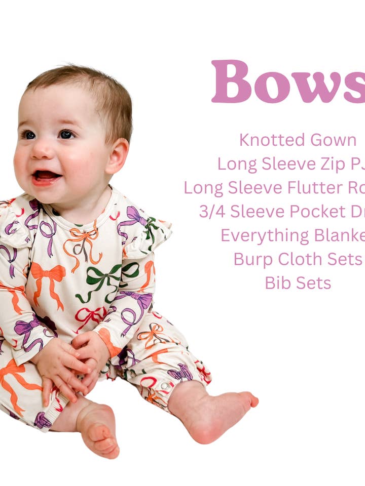 Goosies - Wholesale Swaddle - Baby - Bows - Everything Blanket (Discontinued)1