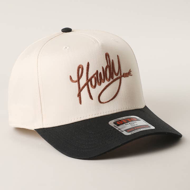 Fashion City - Wholesale Trucker Hat - Unisex - Howdy Embroidered Classic Two-Tone Trucker Hat 1