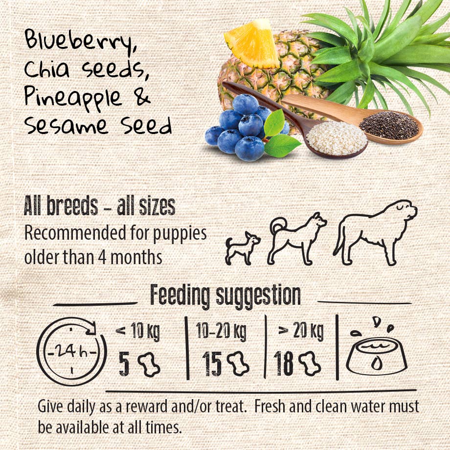 United Pet Brands - Venta al por mayor Chuches - Perros - Galletas Funcionales Veganas para Perros, Sin Granos, Apoyo al Sistema Inmunológico - 100 g5