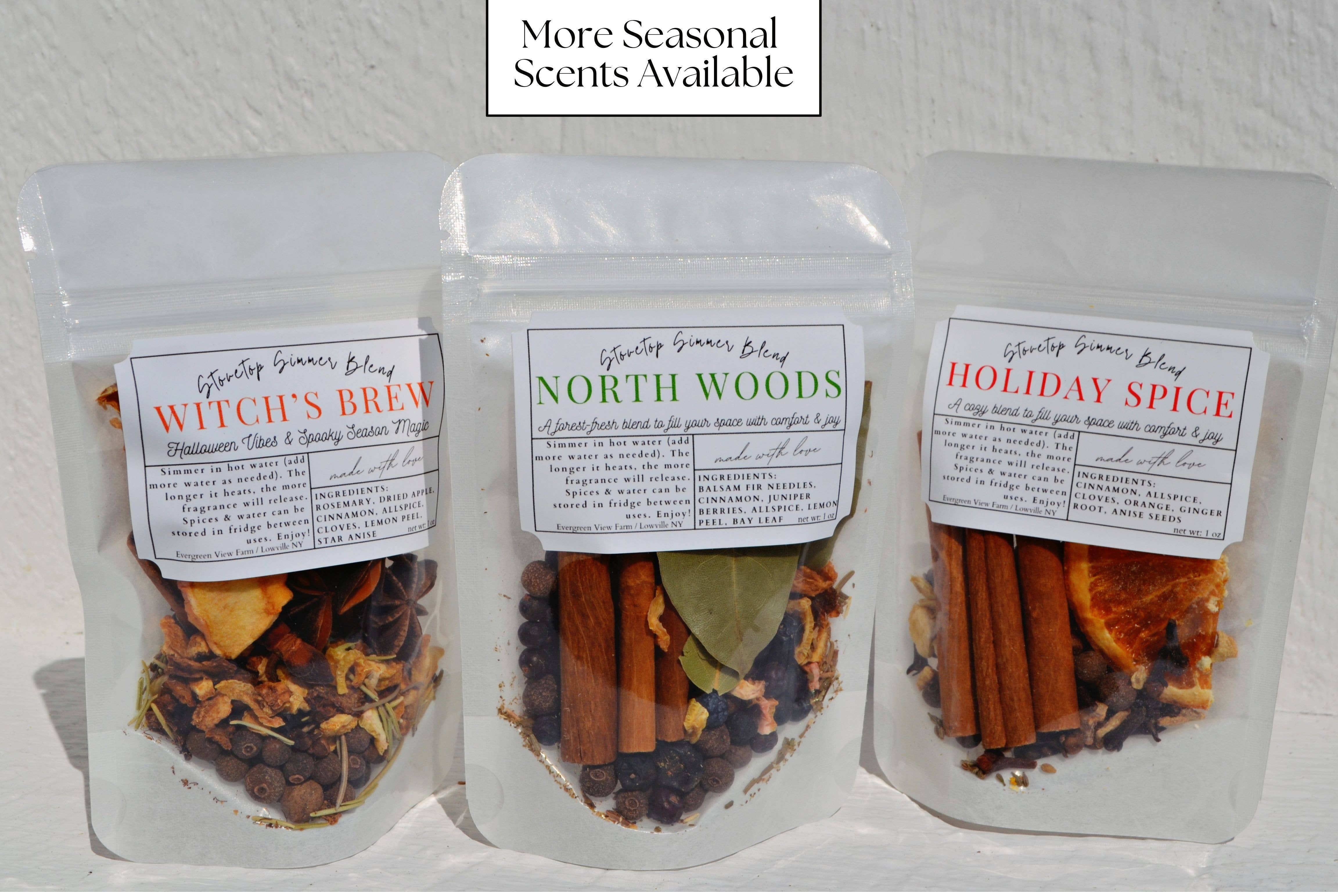 Evergreen View Farm - Wholesale Potpourri - Simmer Pot Stovetop Spice Christmas Holiday "North Woods"18