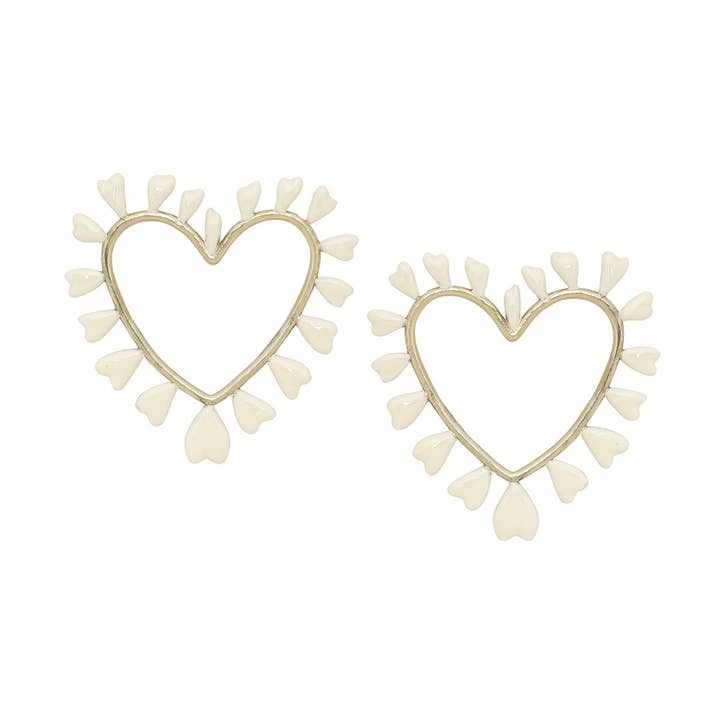 Boheme-ånd-CORAZON hjerte ørestikker 1 for engroshandel hos Franck Herval