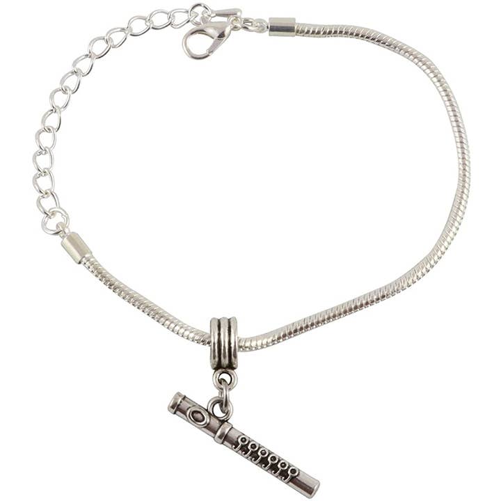 Dave The Bunny – Großhandel Armband mit Charms/Anhängern – Flötenarmband | Geschenk für Herren, Damen, Musiker, Lehrer, Schüler
