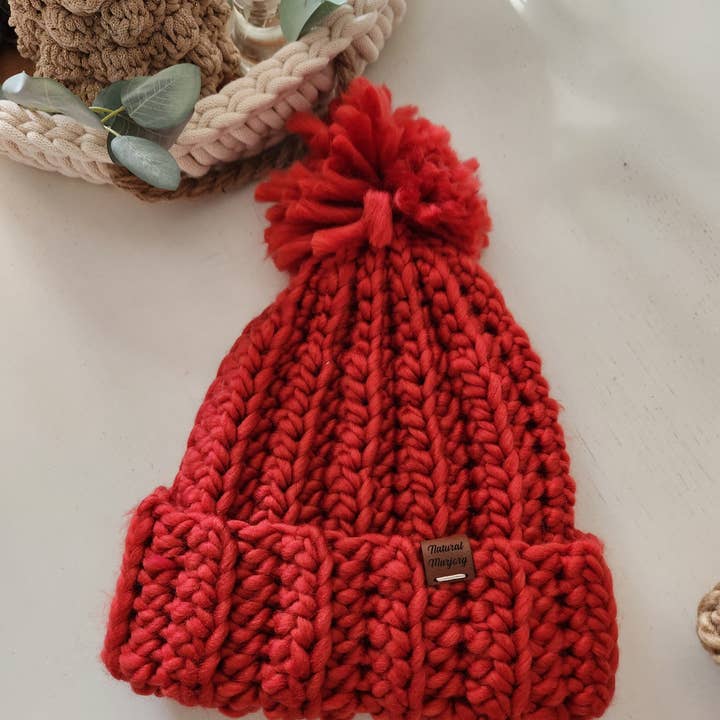 Naturalmarjory - Wholesale Beanie - Women's - Chunky knit hat. Pompom hat5
