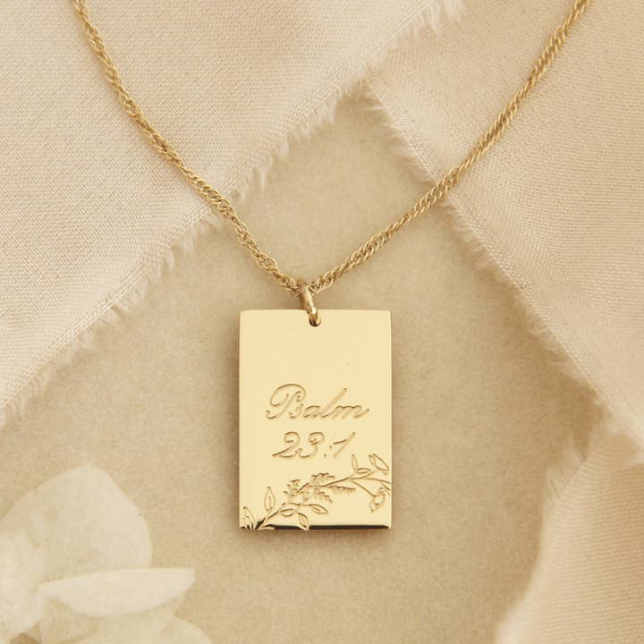 LoveStory Collection - Wholesale Pendant/Charm Necklace - The LORD Is My Shepherd Necklace, Psalm 23:1