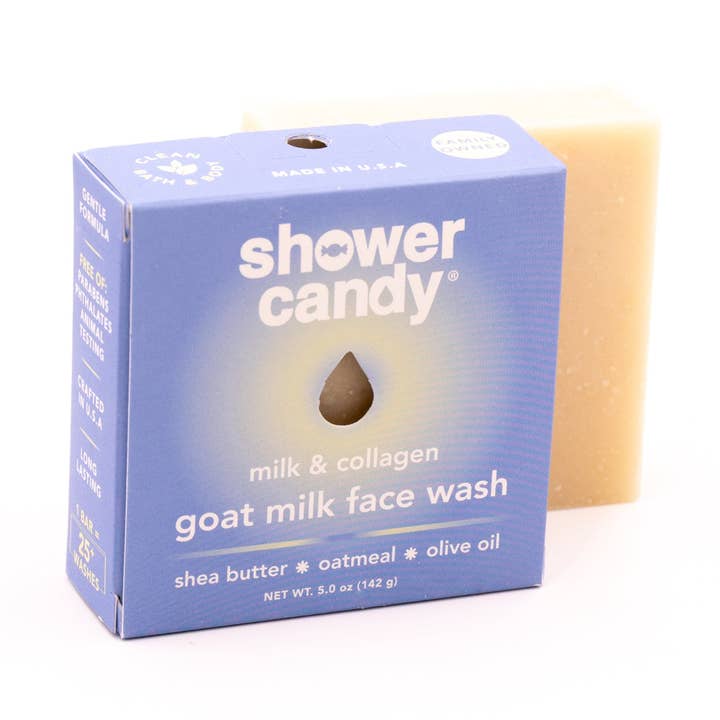 Shower Candy Milk + Collagen Face Wash Bar – Gentle Goat Milk Cleanse for wholesale by Shower Candy