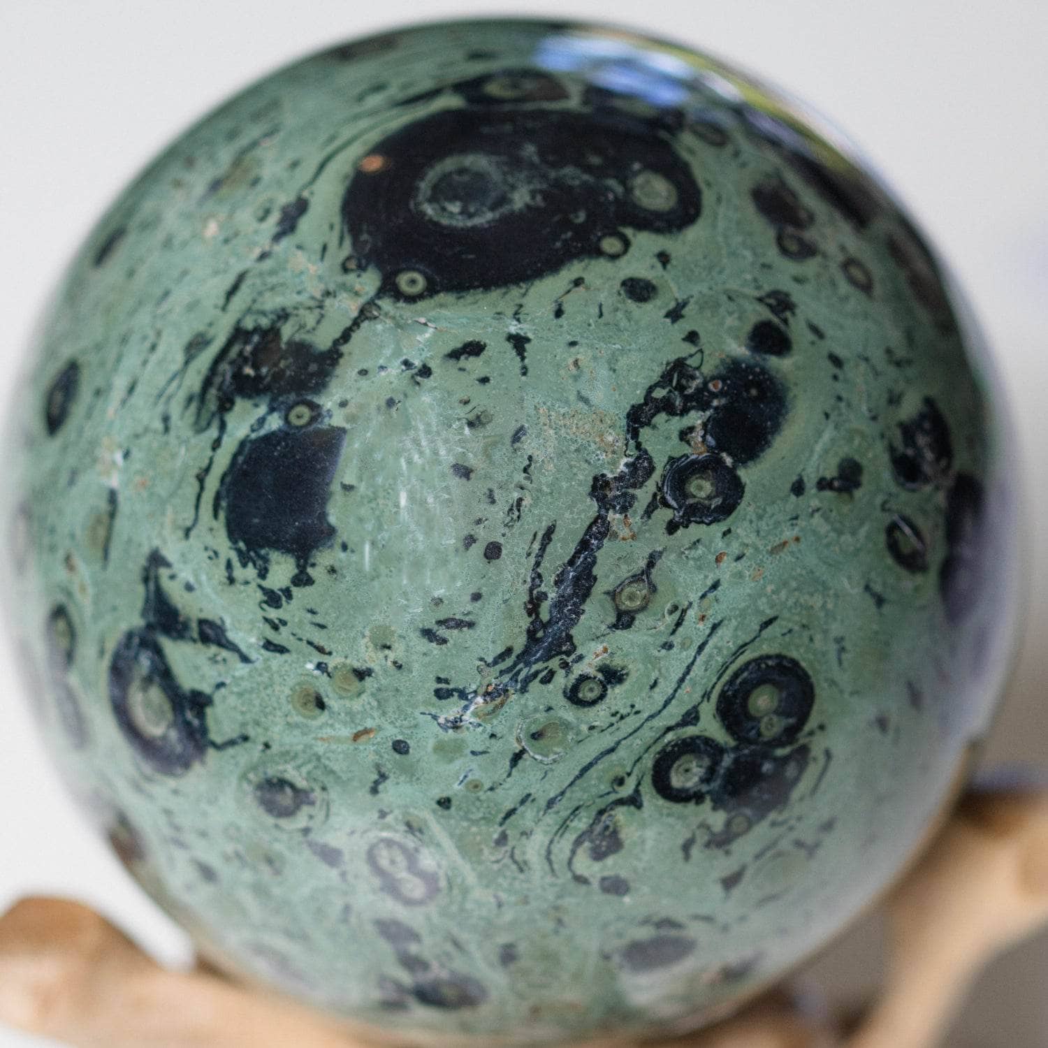 Tiny Rituals - Wholesale Spiritual Stone/Crystal - Kambaba Jasper Sphere - AAA Premium Quality48