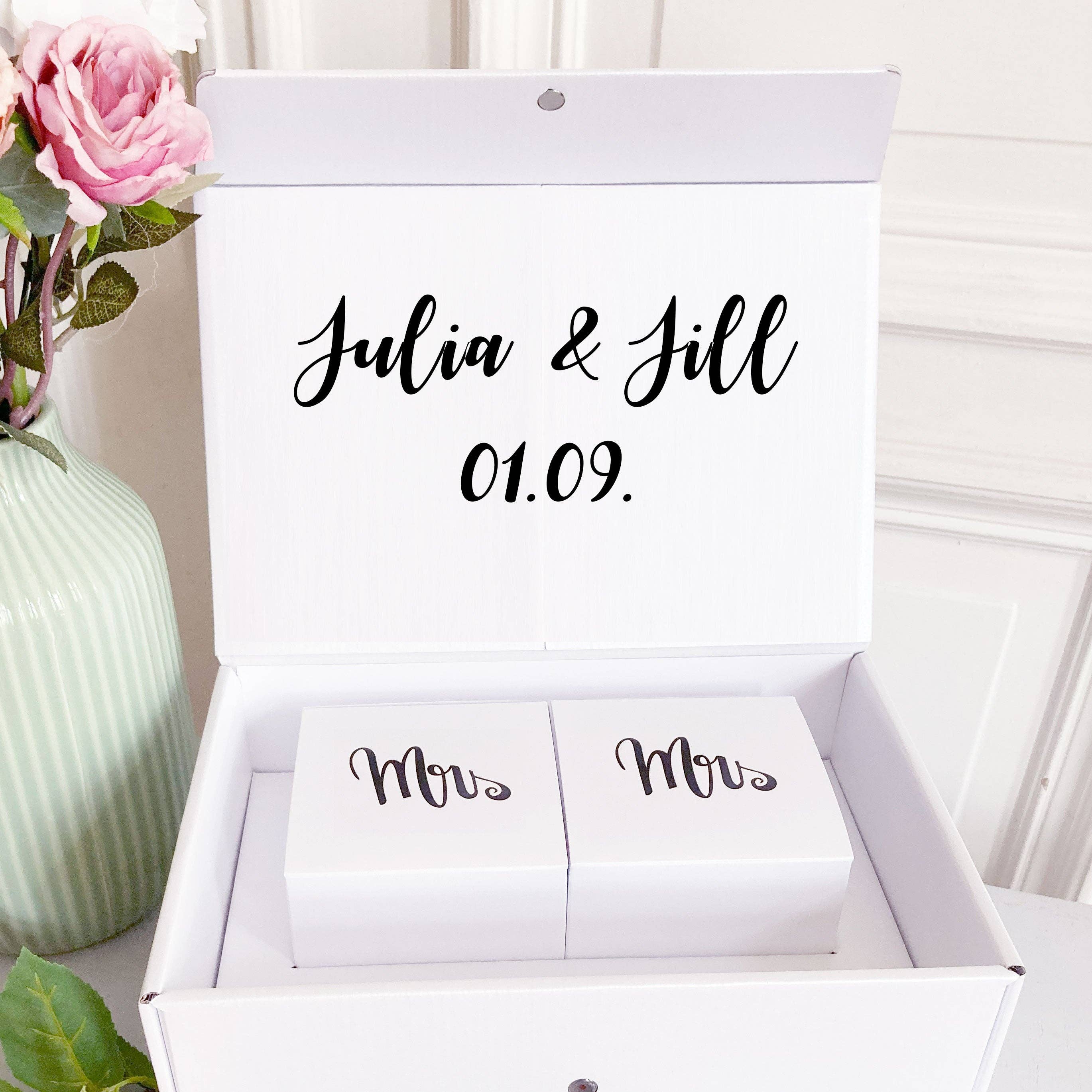 Countdown-Kalender - We celebrate emotions - Venta al por mayor Caja de regalo - Caja de regalo para boda « Happy Hearts » | Mrs & Mrs5