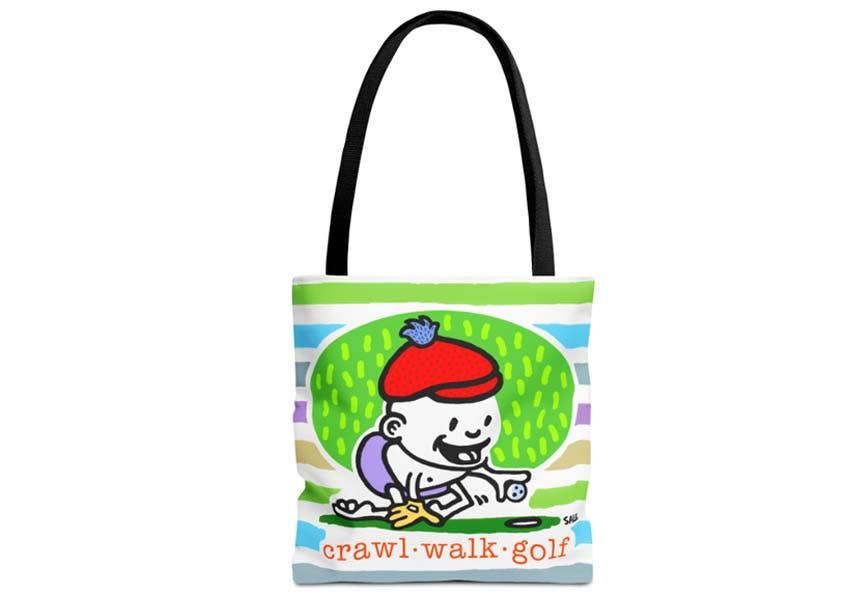 Club Crib - Wholesale Tote Bag - Kids - Crawl Walk Golf