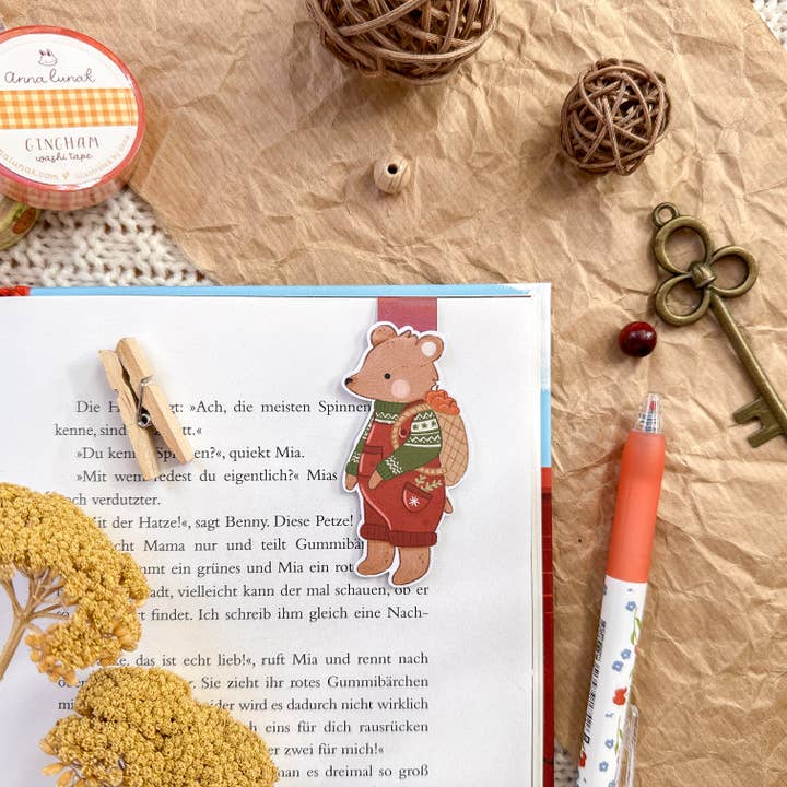 Magnetic Bookmark - Forager Winter Bear and other Purchase Wholesale lesezeichen. Free Returns & Net 60 Terms on Faire trending on Faire.