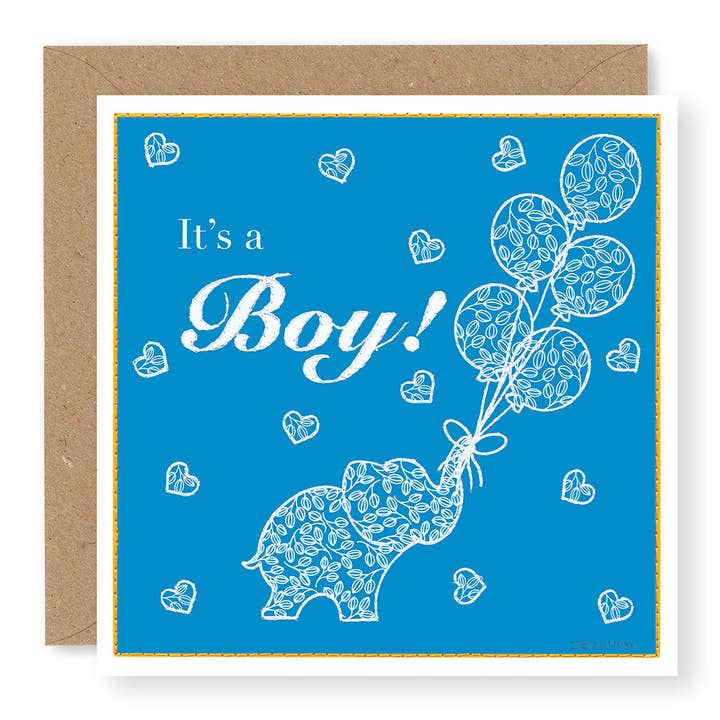Summer Breeze It's A Boy for wholesale by Jane Buurman Handmade (Greetings Cards)