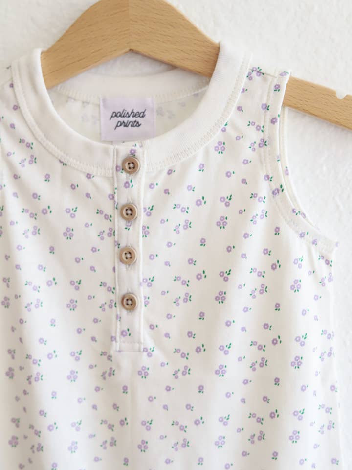 Polished Prints - Vendita all'ingrosso Tutina (senza piedini) - Neonati - Mini tutina floreale per neonati, vestiti per neonati, completo per bambina5