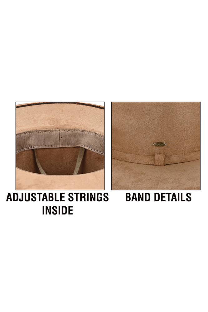 Hana - Wholesale Fedora - Dames - C.C Rancher-hoed van imitatiesuède1