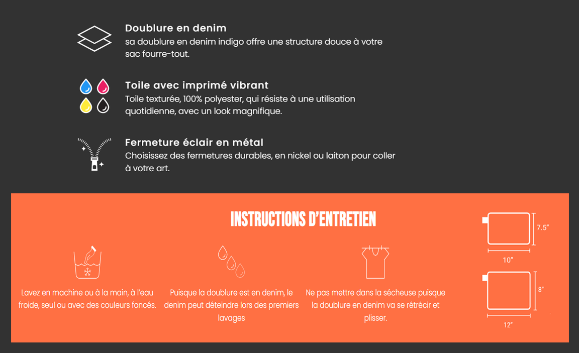 Sofs Designs - Wholesale Pouch - Women's - Wristlet Carry all Strong Ski goggles bag made in Montreal4