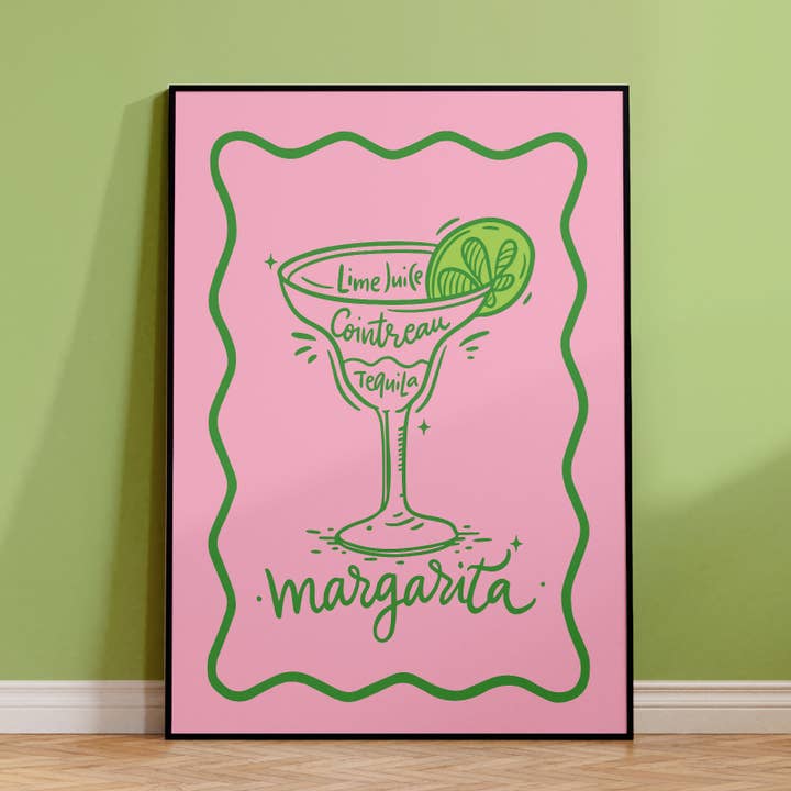MARGARITA | COLOURFUL COCKTAIL PRINT for wholesale by Penny And Me