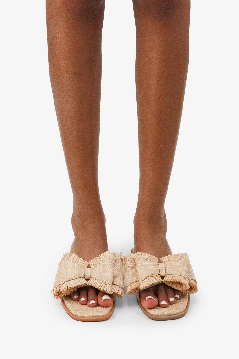 Lemonade Shoes - Wholesale Sandals - Women's - RESORT STAY -  Raffia Bow Sandals, Beach Slide, Summer Flat19