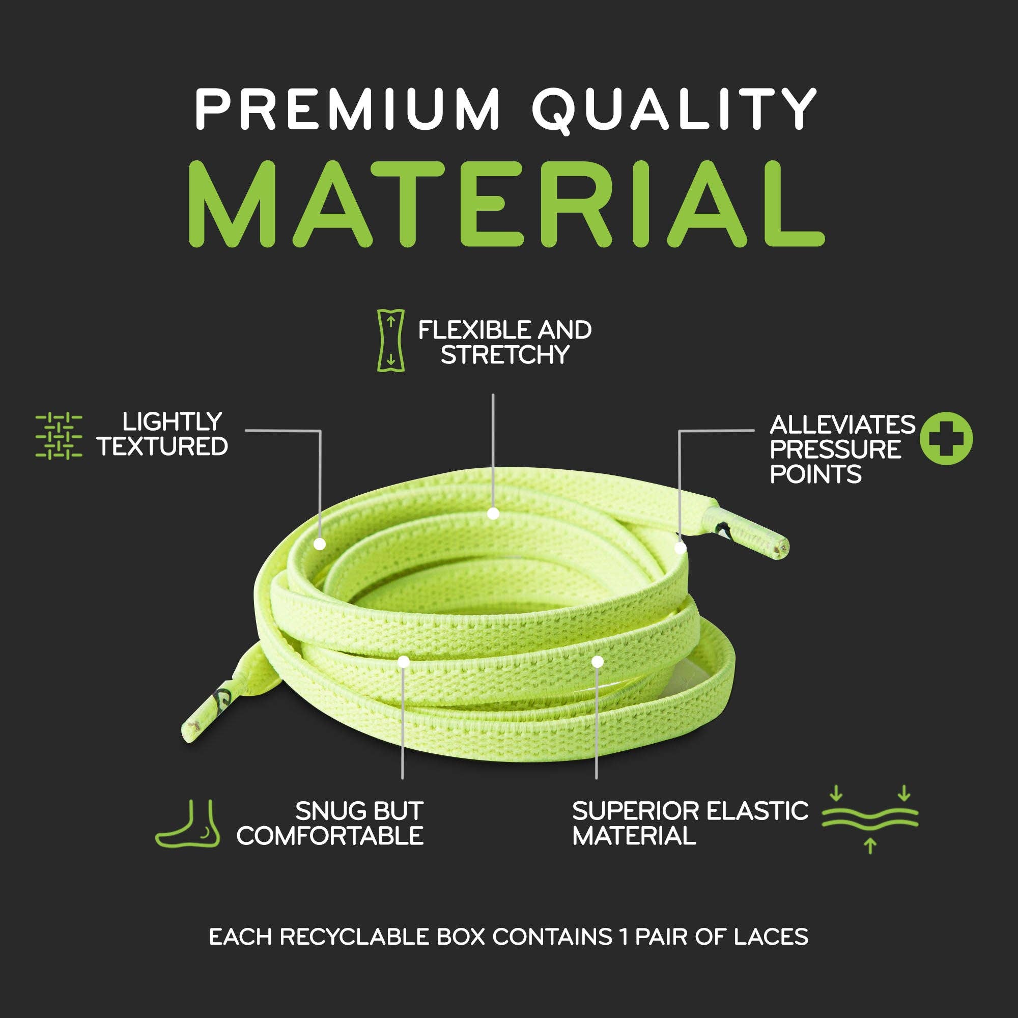 The Original Stretchlace - Vendita all'ingrosso Lacci per scarpe - Unisex - Lacci per scarpe elastici piatti80