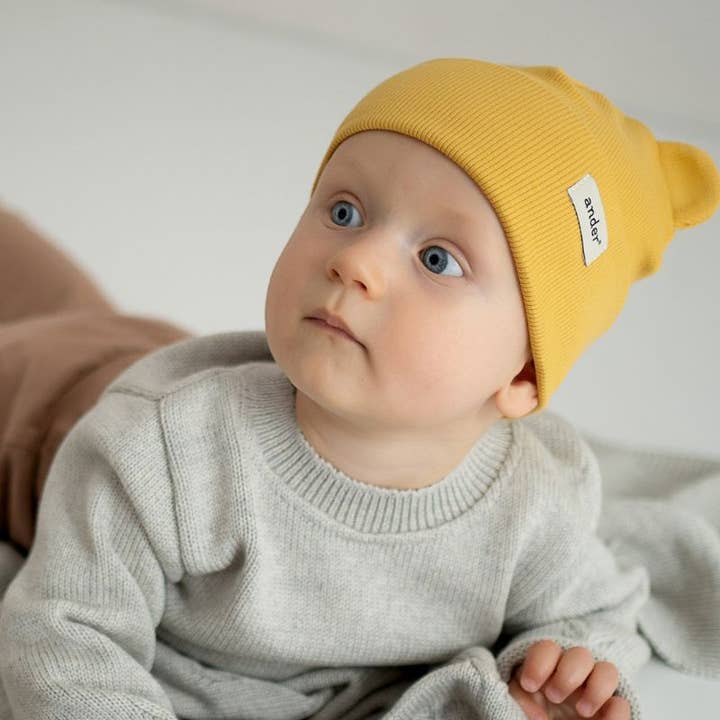 Ander - Wholesale Beanie - Kids - Children's hat made of knitted cotton, elastic! Made in PL3
