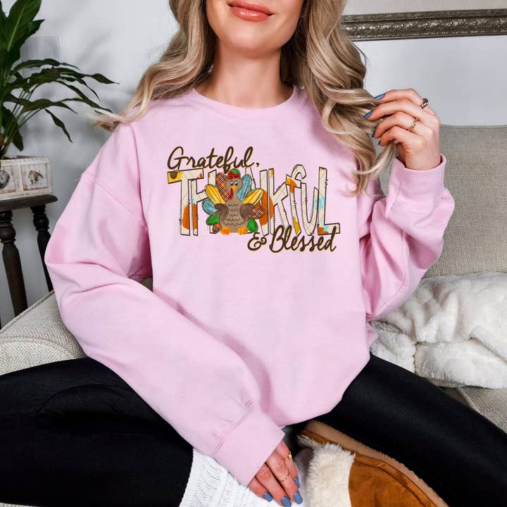 DTF Office - Wholesale Sublimation Transfer - Grateful, Thankful and Blessed DTF Transfer5