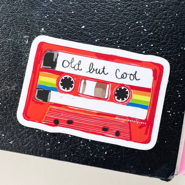 Cool Mixtape Die-Cut Sticker for wholesale by Steel Petal Press