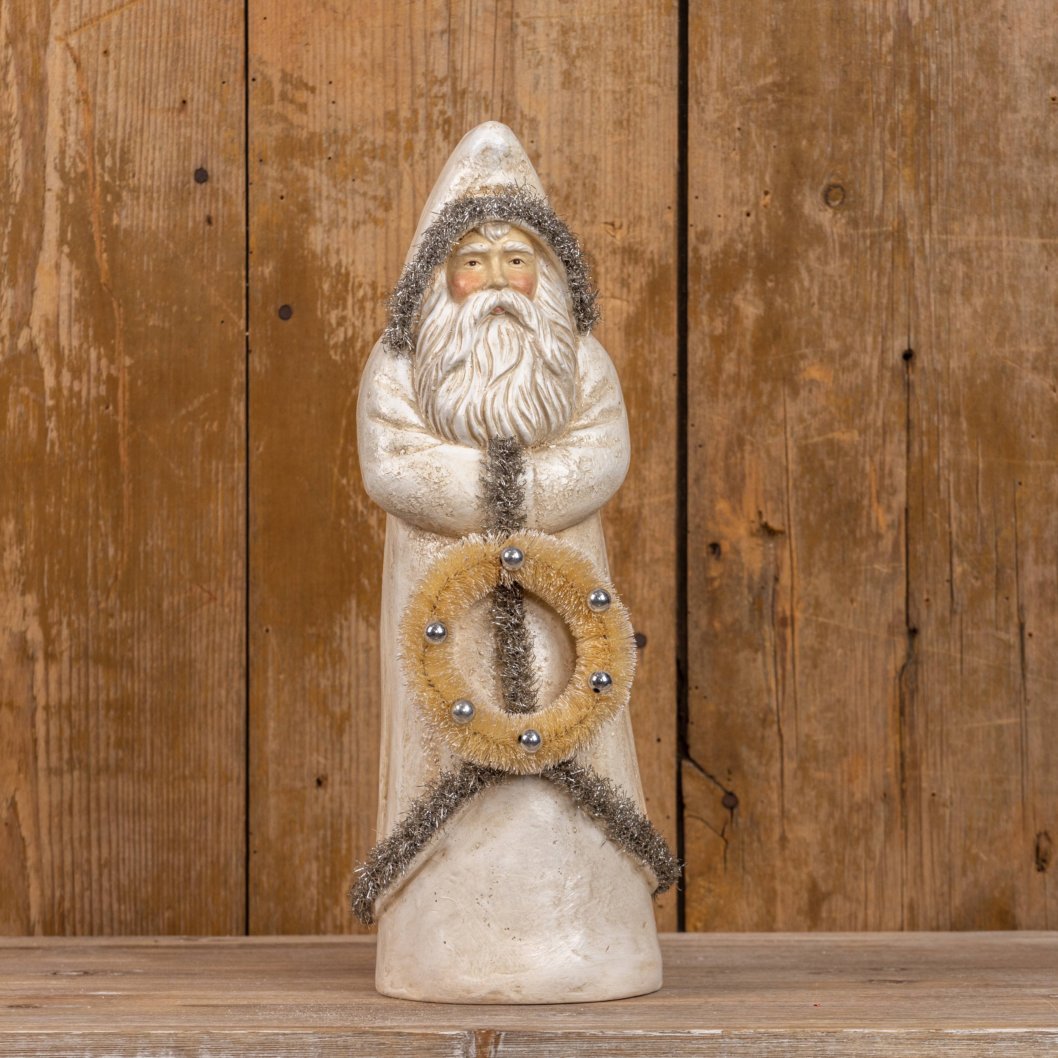 Ragon House – wholesale Juldekoration – 16" ANTIKSILVER BELSNICKLE1