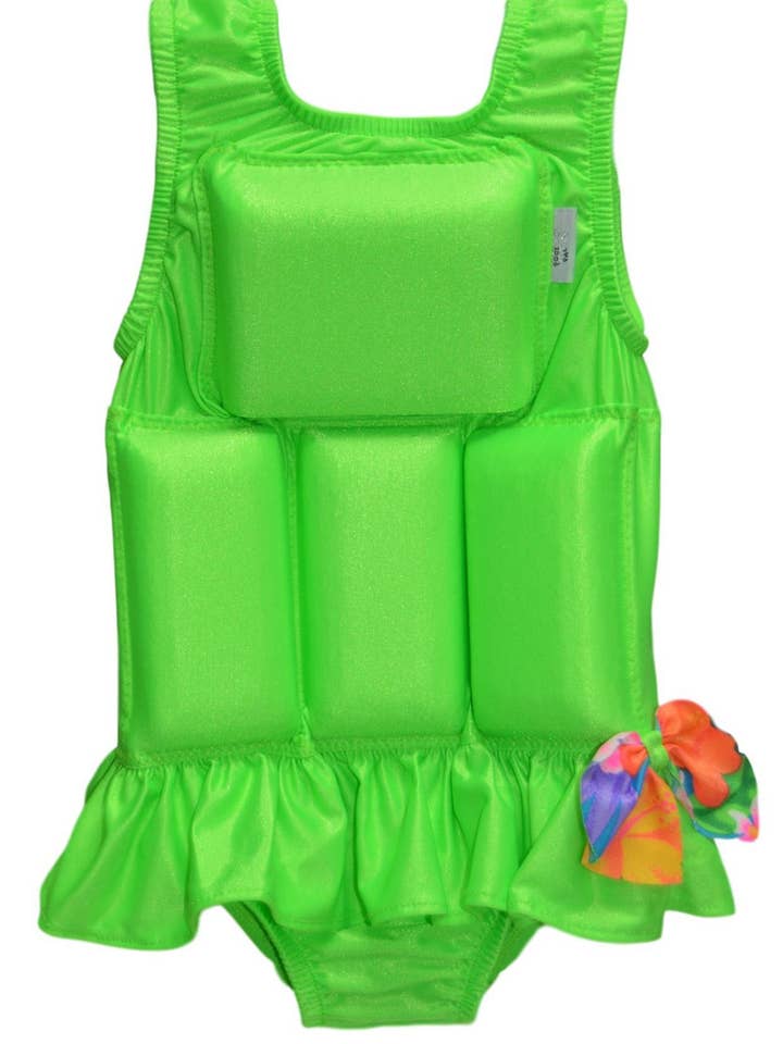 My Pool Pal Girls Flotation Swimsuit - Lime Sherbet for wholesale by My Pool Pal